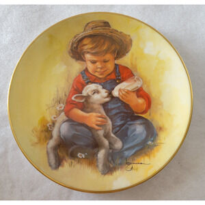 Vtg 1981 Future Farmer Plate Gorham Leaders of Tomorrow by Leo Jansen #7612